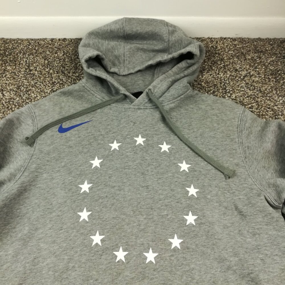 Philadelphia 76ers Hoodie Nike Sweatshirt Gray Mens Large